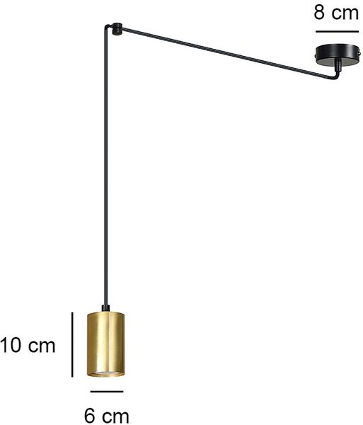 Emibig modern függeszték traker fehér arany emi527/1
