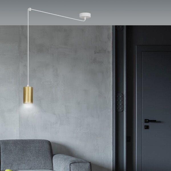 Emibig modern függeszték traker fehér arany emi527/1