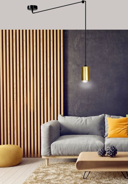 Emibig modern függeszték traker fekete arany emi526/1