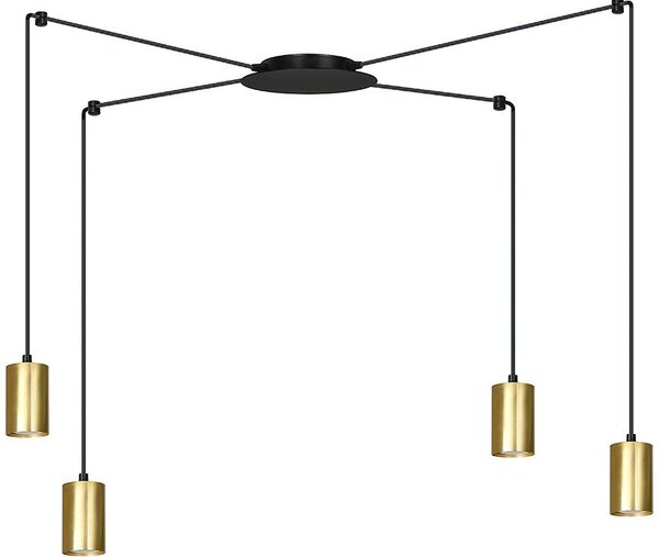 Emibig modern függeszték traker fekete arany emi526/4