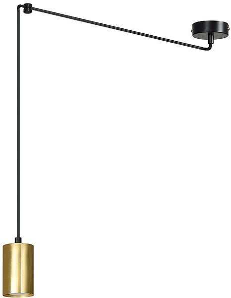 Emibig modern függeszték traker fekete arany emi526/1