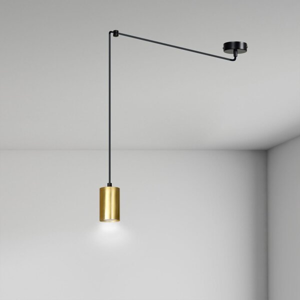Emibig modern függeszték traker fekete arany emi526/1
