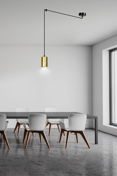Emibig modern függeszték traker fekete arany emi526/1