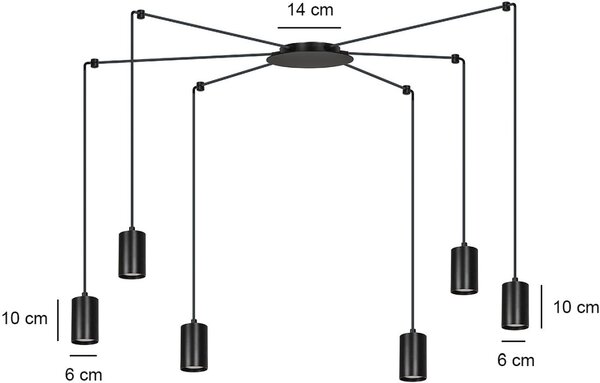 Emibig modern függeszték traker fehér emi525/6