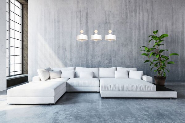 Emibig modern skandináv függeszték tuniso fehér emi583/3