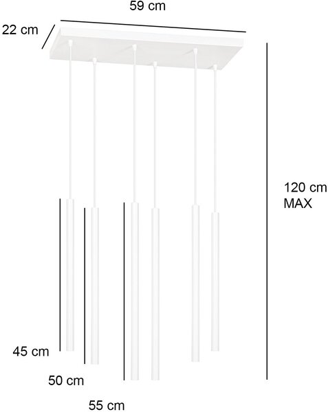 Emibig modern függeszték selter fekete emi552/6
