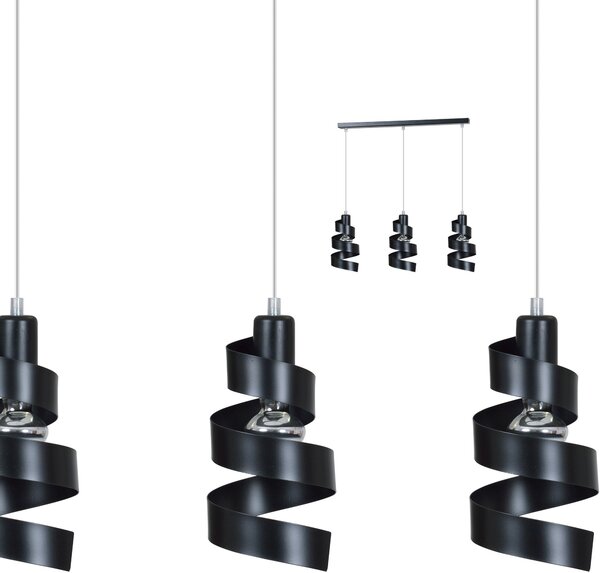 Emibig modern függeszték saga fekete emi352/3