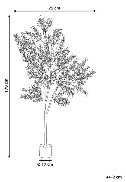 Műnövény OLIVE TREE 178 cm Zöld