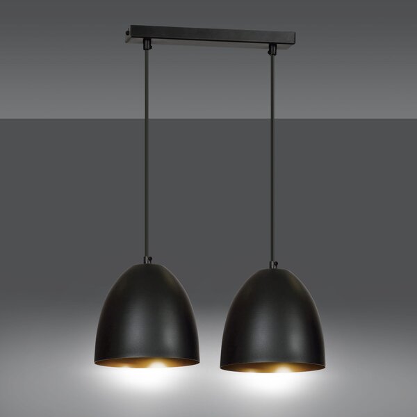 Emibig modern skandináv függeszték lenox fekete emi410/2