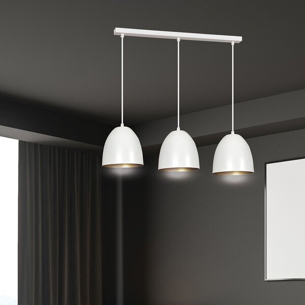 Emibig modern skandináv függeszték lenox fehér emi411/3