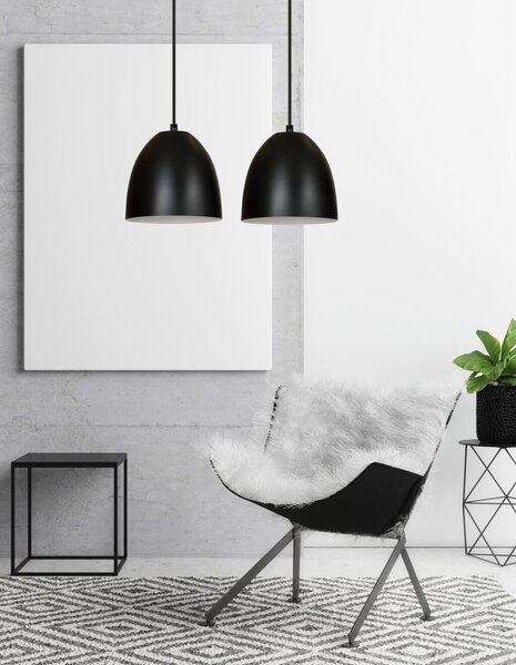 Emibig modern skandináv függeszték lenox fehér fekete emi391/2