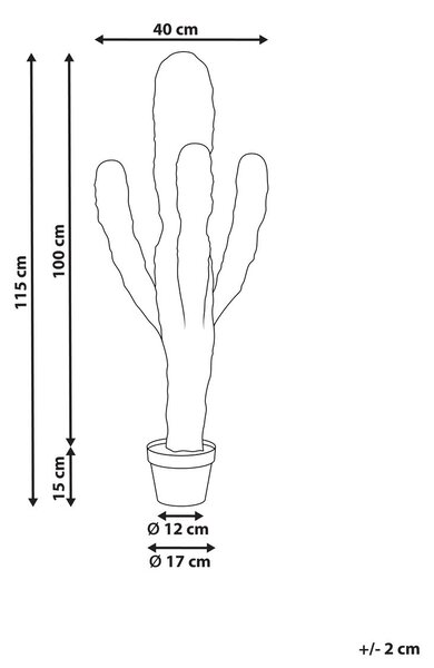 Műnövény MAROCCO CEREUS 115 cm Zöld