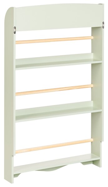 Fali könyvespolc LILOET 100 cm Világoszöld
