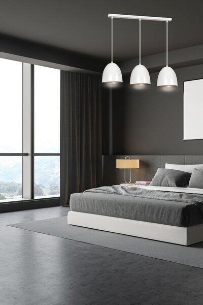 Emibig modern skandináv függeszték lenox fehér emi411/3