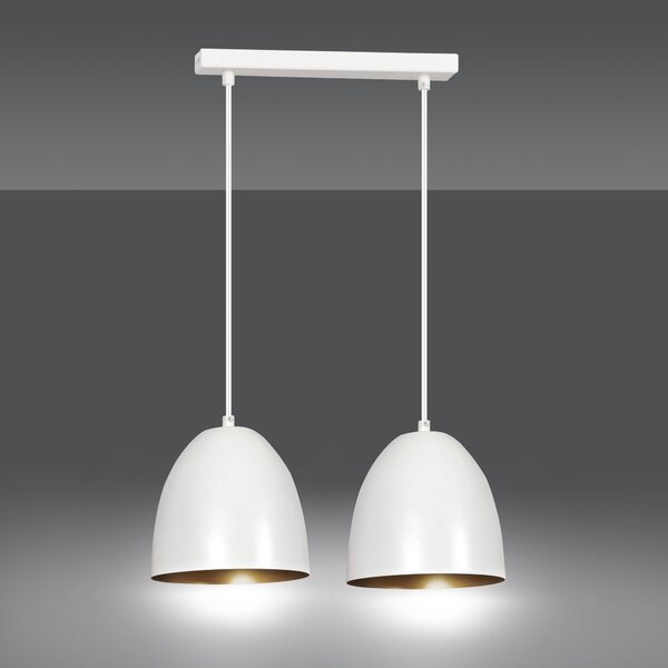Emibig modern skandináv függeszték lenox fehér emi411/2