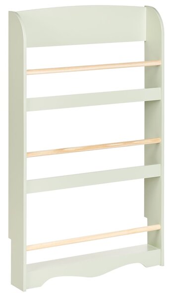 Fali könyvespolc LILOET 100 cm Világoszöld