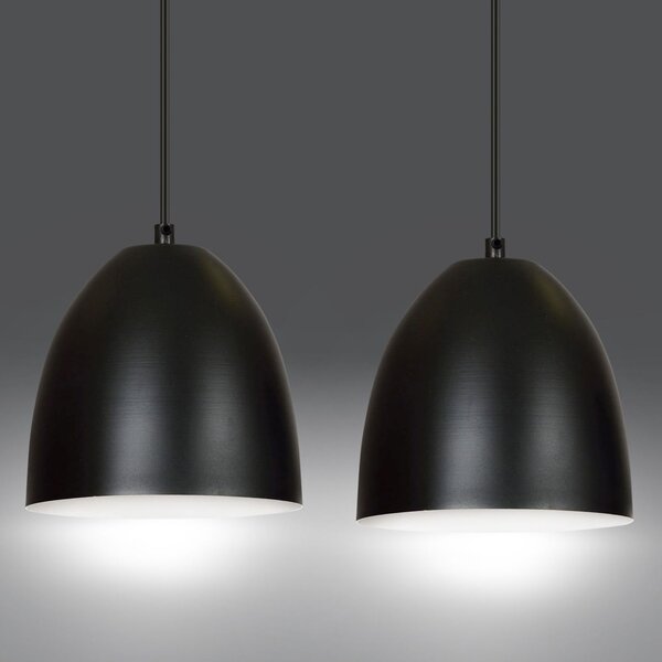 Emibig modern skandináv függeszték lenox fehér fekete emi391/2