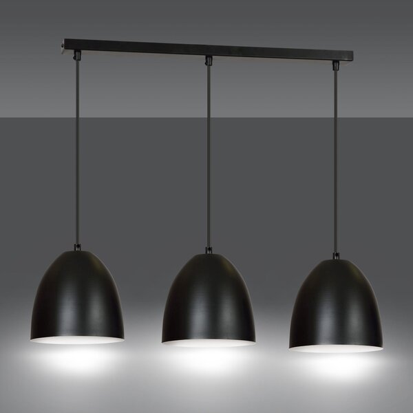 Emibig modern skandináv függeszték lenox fehér fekete emi391/3