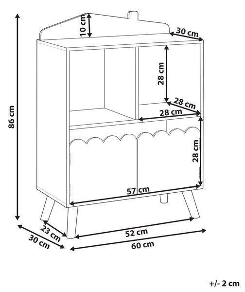 Polcrendszer LACKEY 86 cm Világoszöld