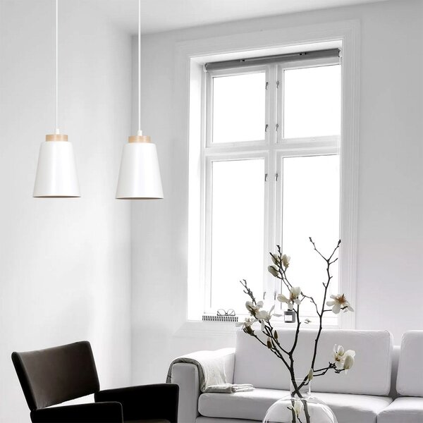 Emibig modern skandináv függeszték bolero fehér emi443/2