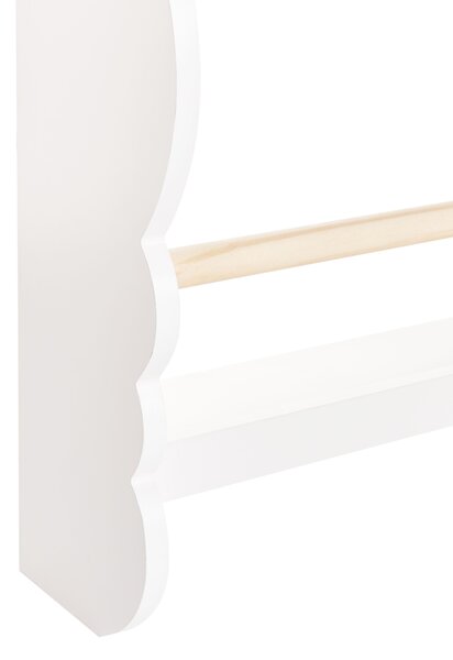 Fali könyvespolc RIGOLET 80 cm Fehér
