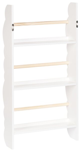 Fali könyvespolc RIGOLET 80 cm Fehér