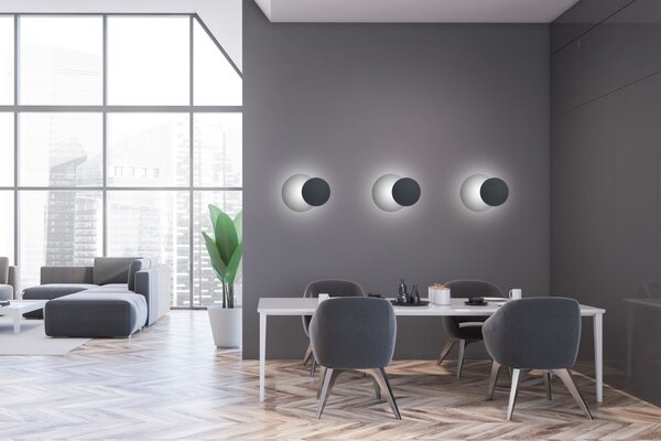Emibig modern fali lámpa circle fekete emi972/2