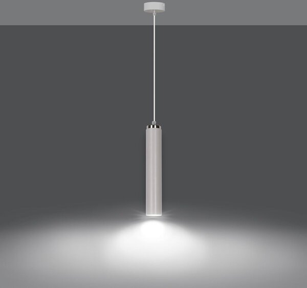 Emibig modern függeszték luna fehér króm emi955/1