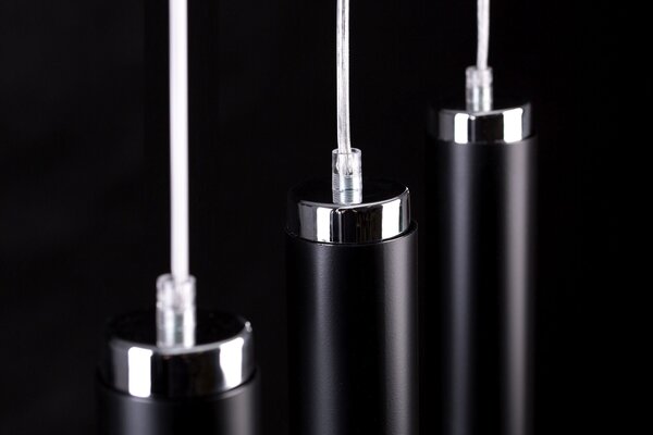 Emibig modern függeszték luna króm fekete emi956/3
