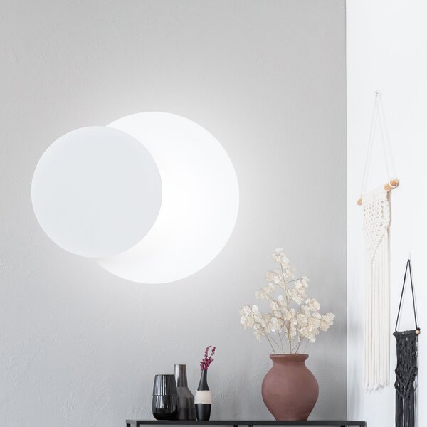 Emibig modern fali lámpa circle fehér emi972/1