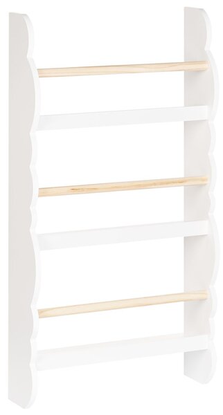 Fali könyvespolc RIGOLET 80 cm Fehér