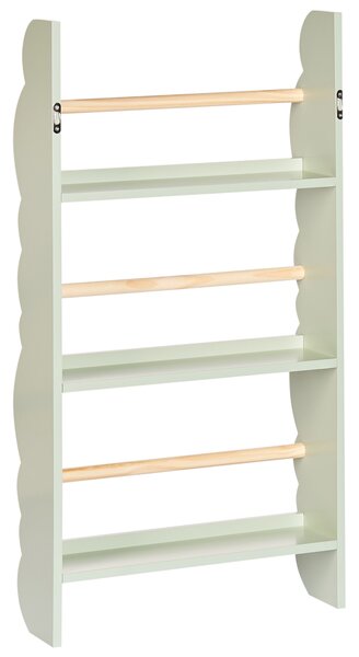 Fali könyvespolc RIGOLET 80 cm Világoszöld