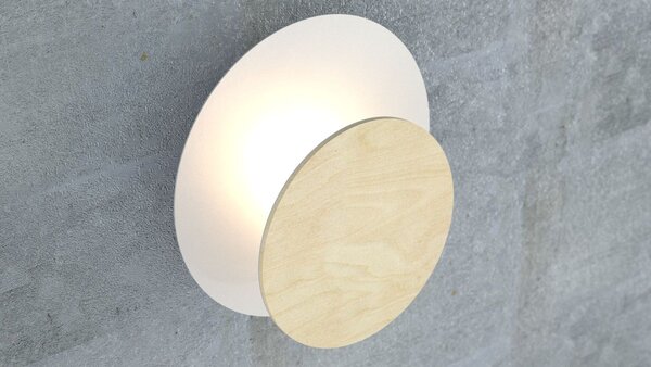 Emibig modern fali lámpa circle fehér emi970/1