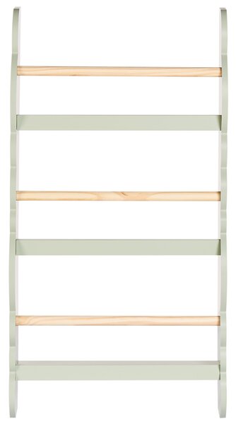 Fali könyvespolc RIGOLET 80 cm Világoszöld