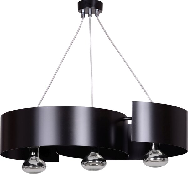 Emibig modern függeszték vixon króm fekete emi284/3