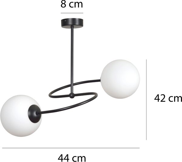 Emibig modern mennyezeti lámpa selbi fehér emi734/2w