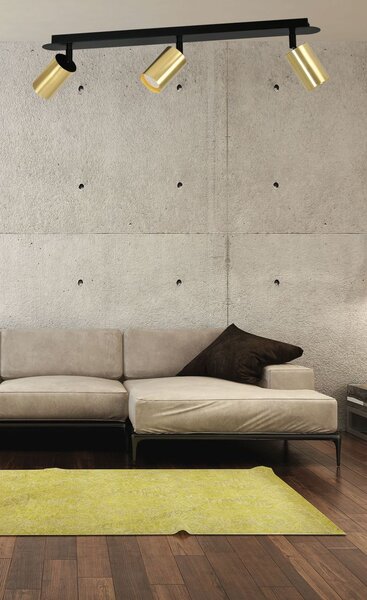 Emibig modern spot lámpa zen fekete arany emi622/3