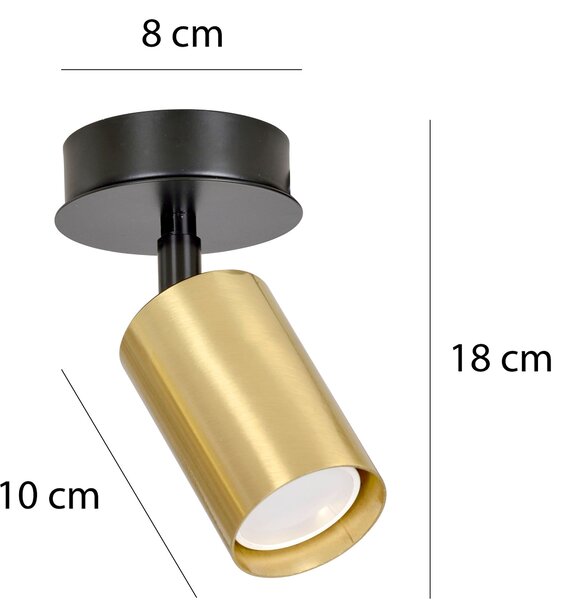 Emibig modern spot lámpa zen fehér arany emi623/1