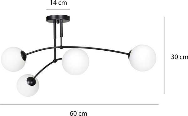 Emibig modern mennyezeti lámpa pregos fehér emi671/4