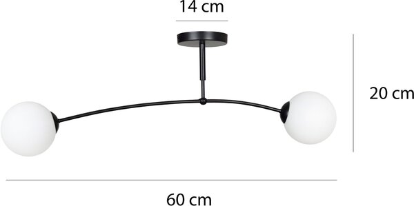 Emibig modern mennyezeti lámpa pregos fehér emi671/2