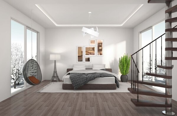 Emibig modern függeszték modo fehér króm emi585/1