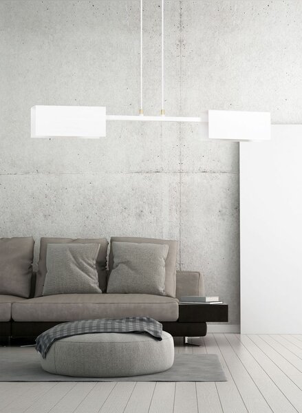 Emibig modern függeszték tolos fehér arany emi634/2