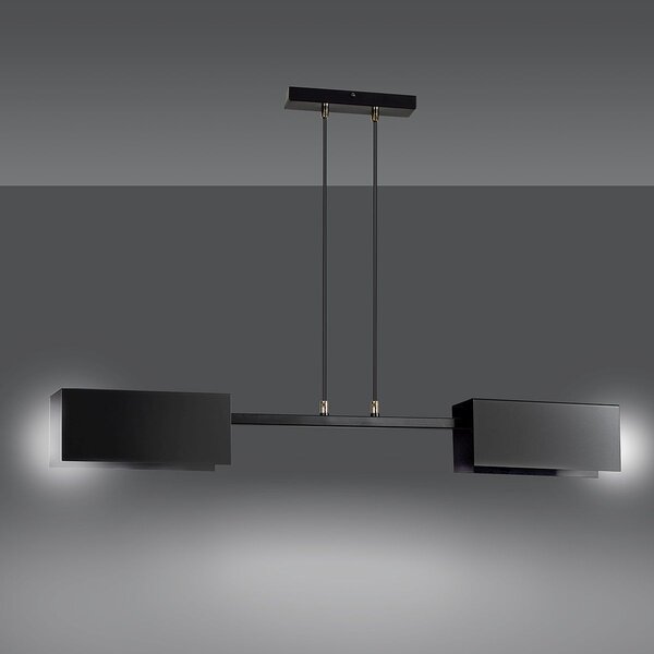 Emibig modern függeszték tolos fekete arany emi633/2