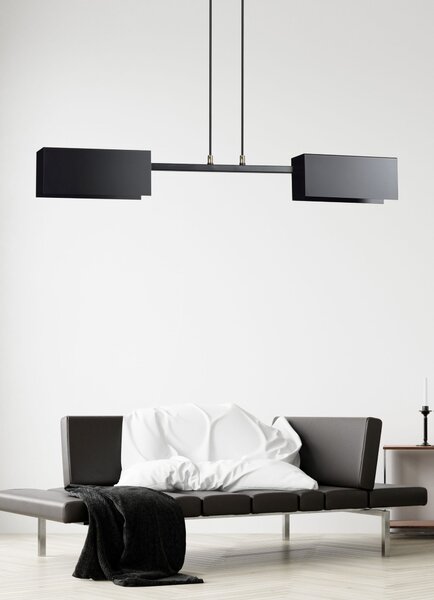 Emibig modern függeszték tolos fekete arany emi633/2
