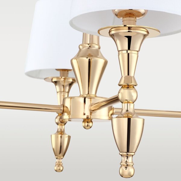 Cosmolight klasszikus csillár austin arany cosp04142au-wh