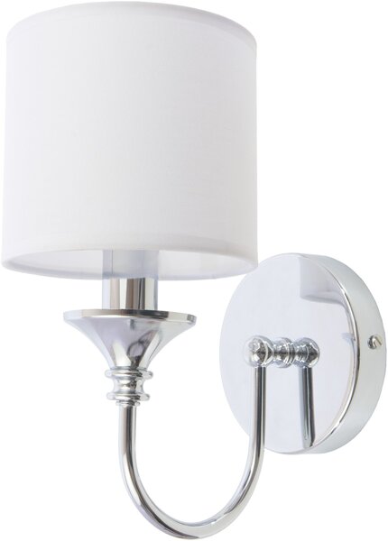 Cosmolight glamour modern fali lámpa abu dhabi fehér króm cosw01837ch-wh