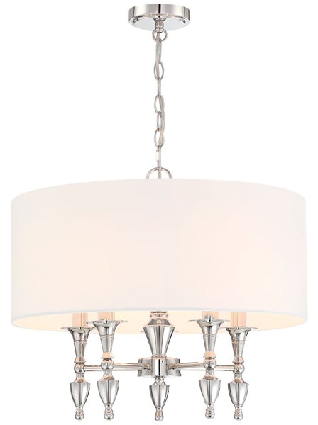 Cosmolight klasszikus csillár austin nikkel cosp05173ni-wh