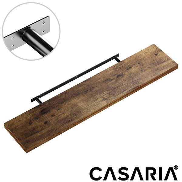 FIGO+ fali polc konzollal, 110 cm, sötét tölgy Casaria