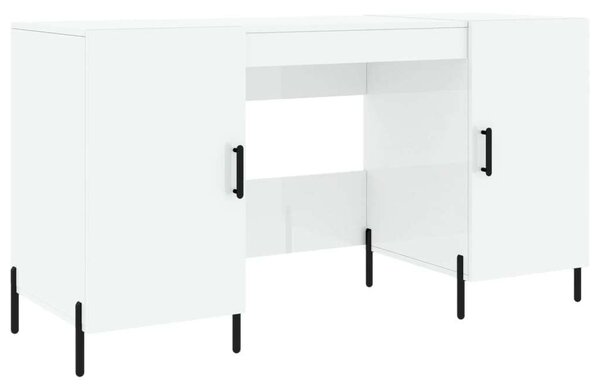 Modern Íróasztal - Fehér - 140x50x75 cm