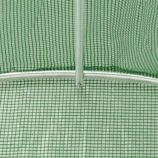 Zöld acélvázas melegház 6 m² 3 x 2 x 2 m